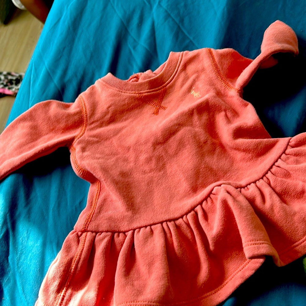 Pink sweater peplum dress Ralph Lauren soft
